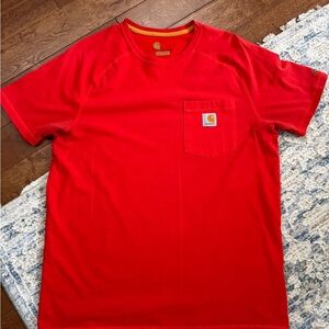 Carhartt Relaxed Fit Red Pocket Tee Size M